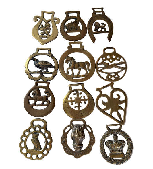 Vintage English horse brass sold individually