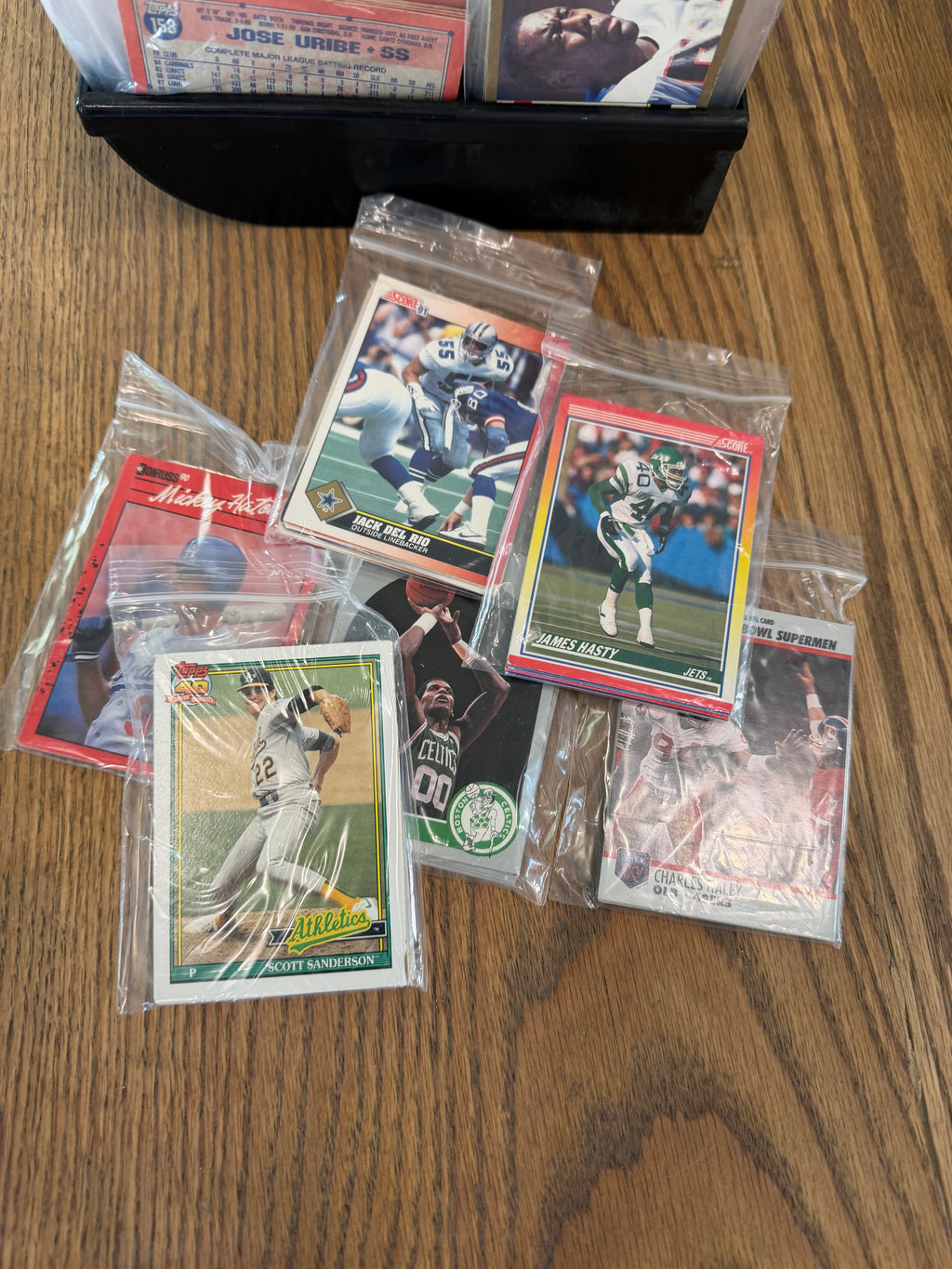 Vintage/ Retro Sport Trading Cards Jack Packs - 8 cards Basketball - Football - Baseball