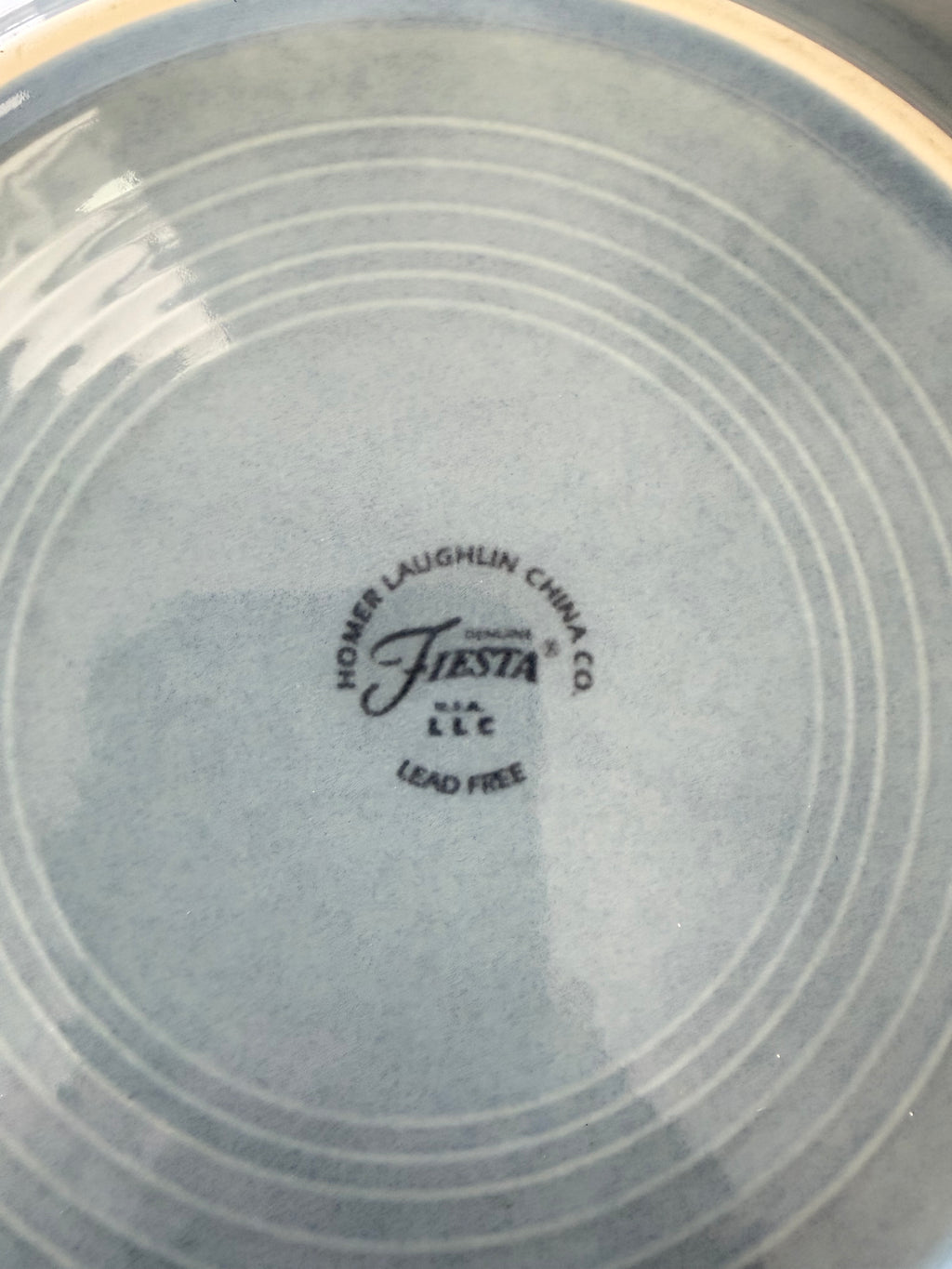 Fiestaware Dishes in Periwinkle Blue