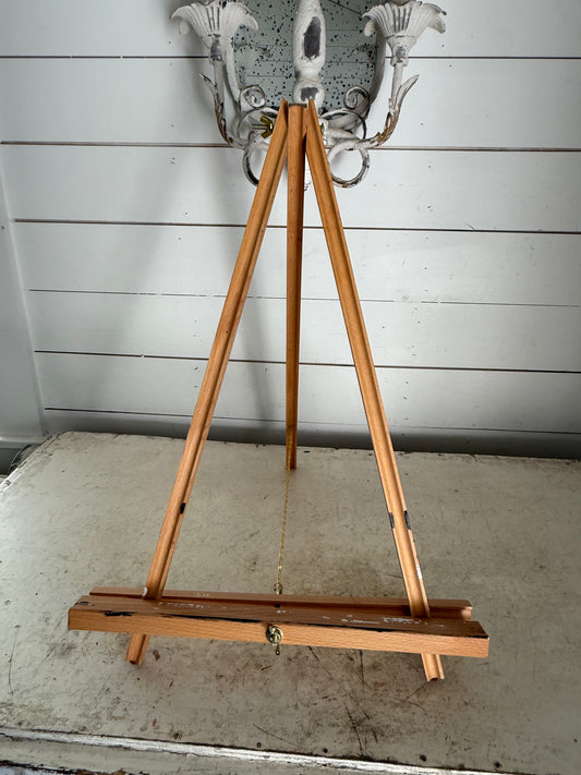 Cute Retro Wood Painting Easel Display w/Adjustable Base