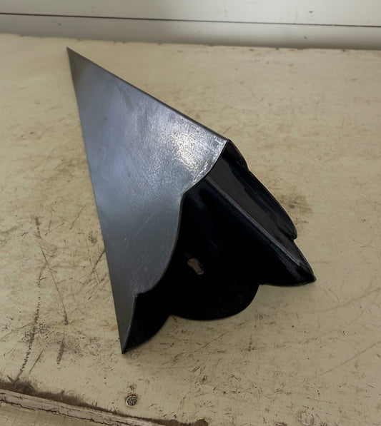 Long Triangle Metal Wall Pocket with scalloped Edge