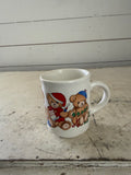 Vintage Christmas bear mug