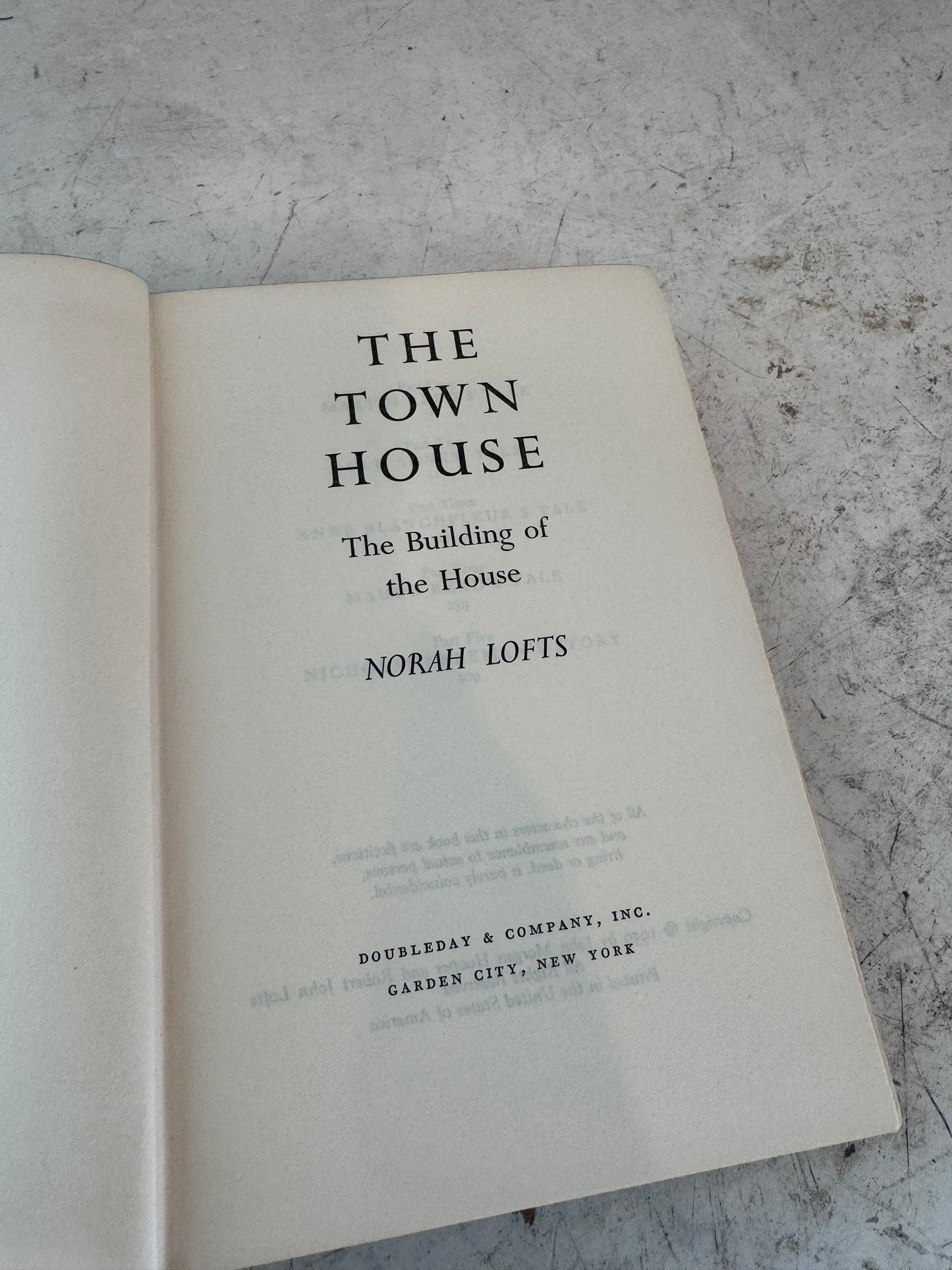 The Town House - Book