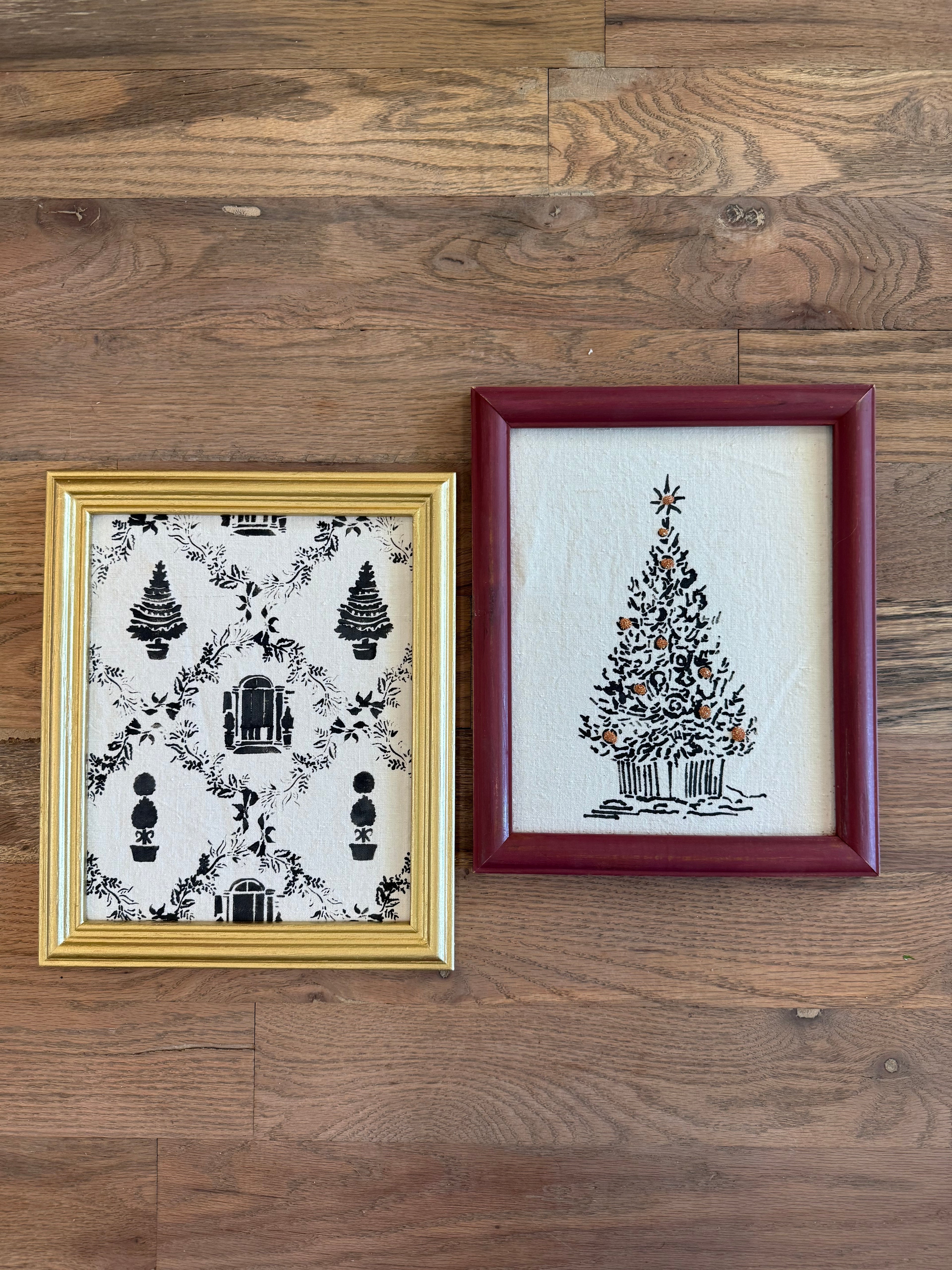 Frames Linen Christmas Art