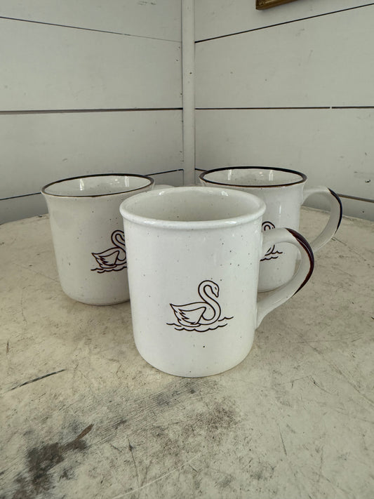 Vintage Schwans Food Company Speckled Mug Stoneware - sold individually