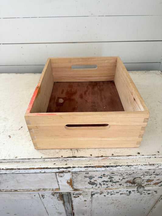 Wood Box with finger joints Will Get Makeover