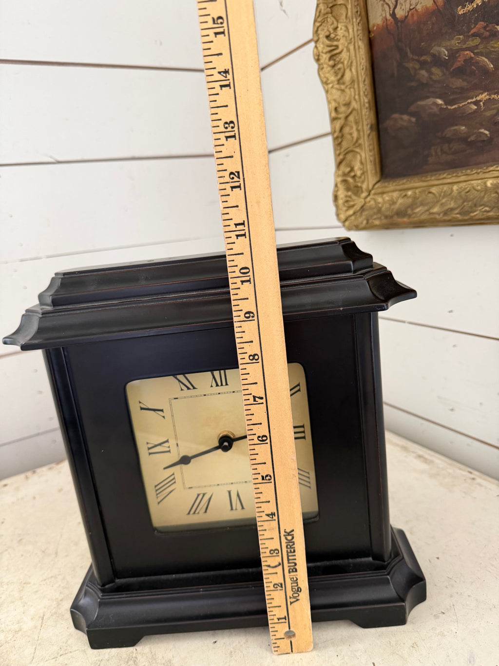 Black mantle clock will get makeover