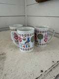 Crosstitch mugs sold individually made in Japan