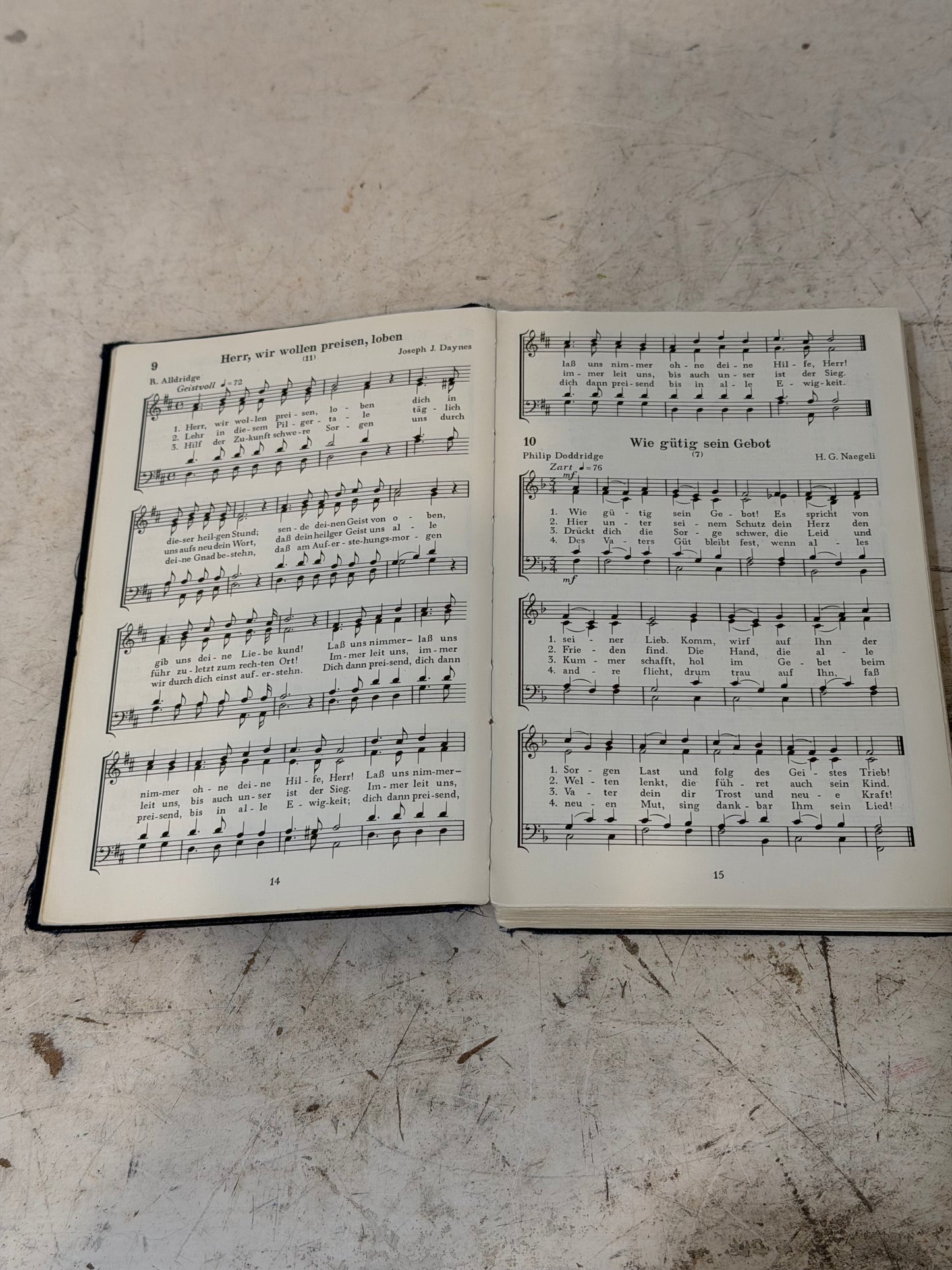 Vintage German Hymnal