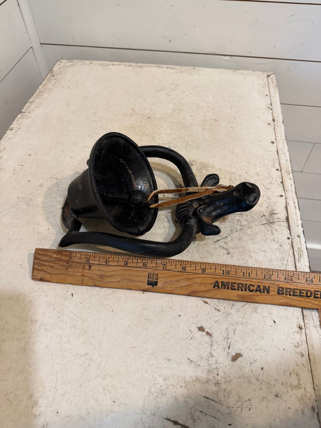 Cast Iron Cows Head Dinner Bell