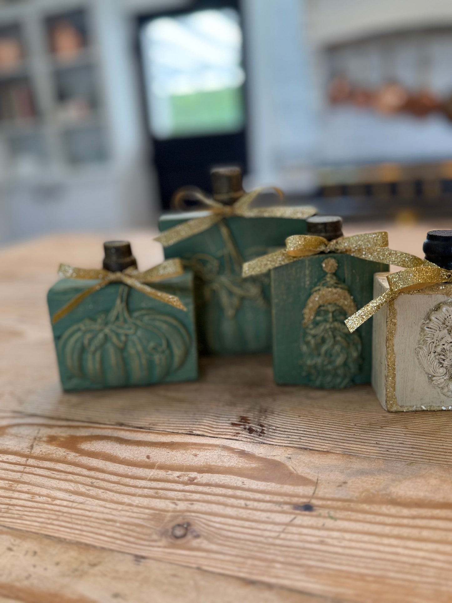 Handmade Holiday Shelf Sitters sold individually