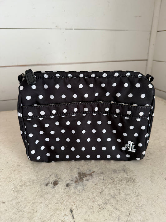 Lauren Ralph Lauren Black Polka Dot Cosmetic Bag