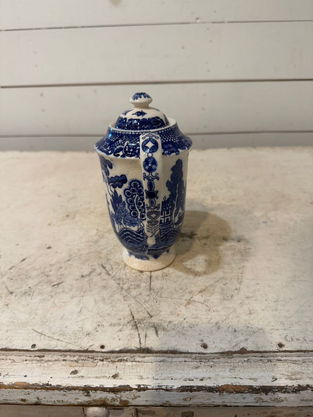 Occupied Japan Blue Willow China Tea Pot