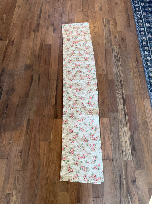 Long Floral Table Runner / Valance 129”