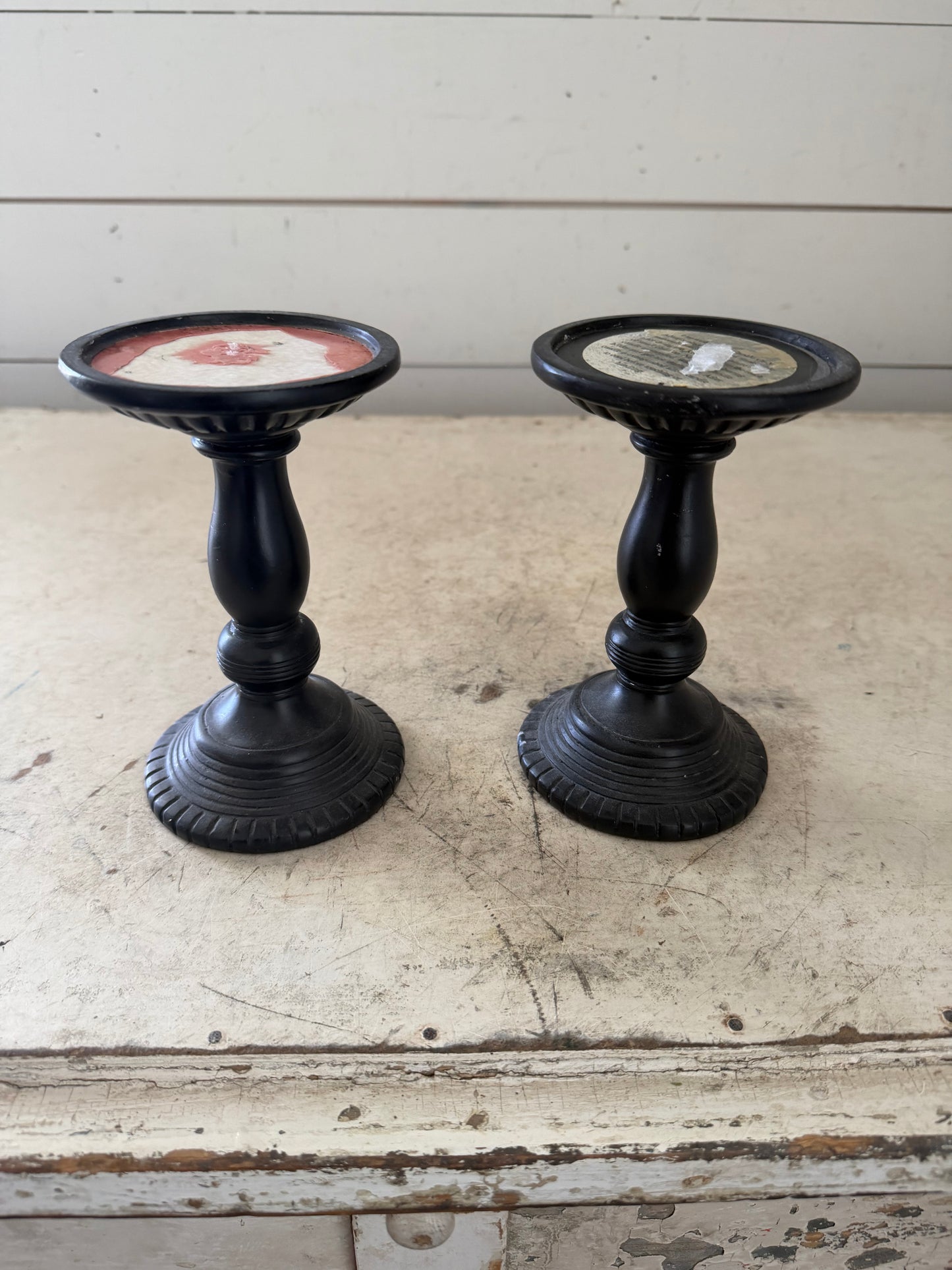 Pair of resin candlesticks will get makeover