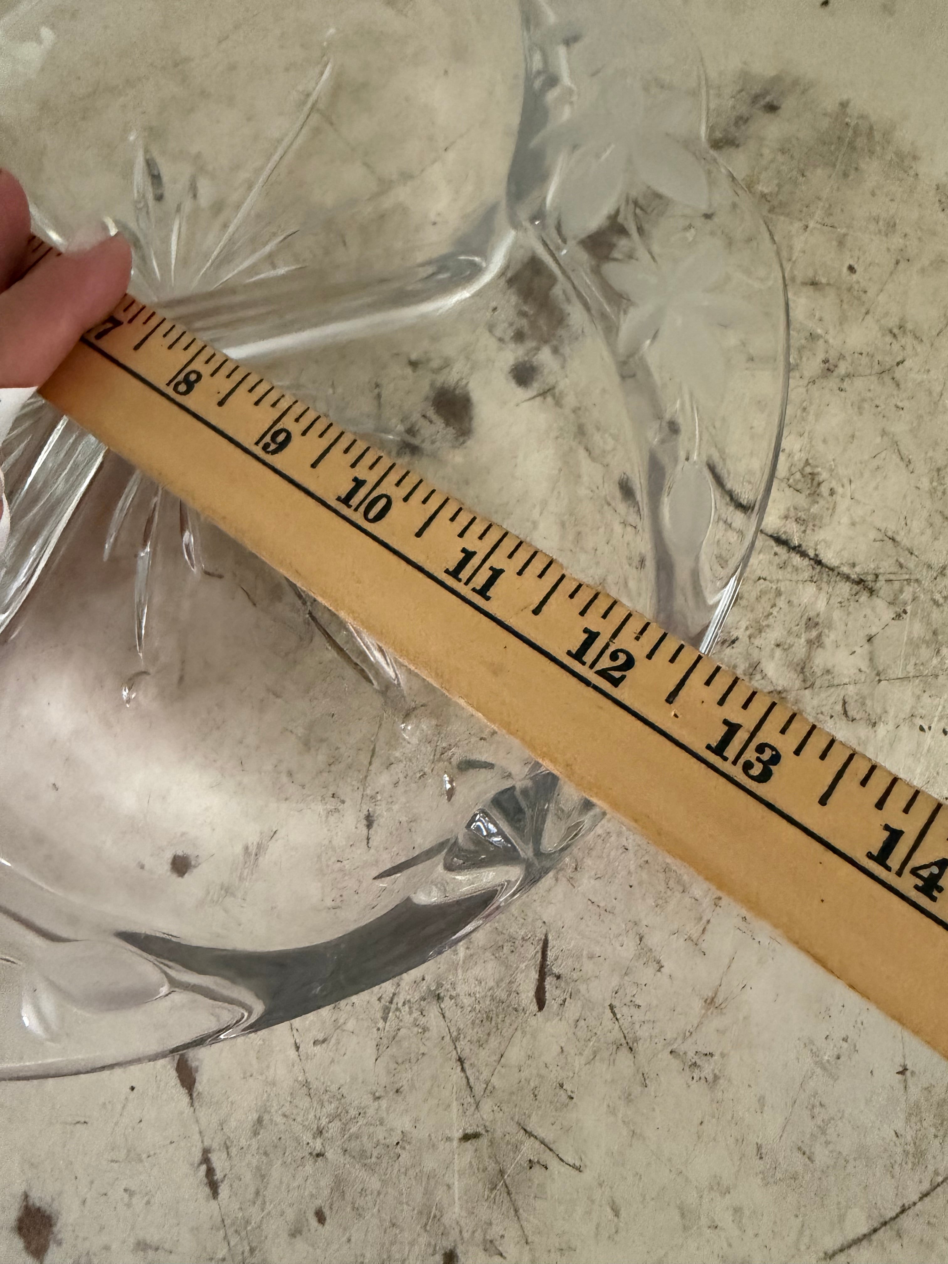 Vintage divided crystal dish