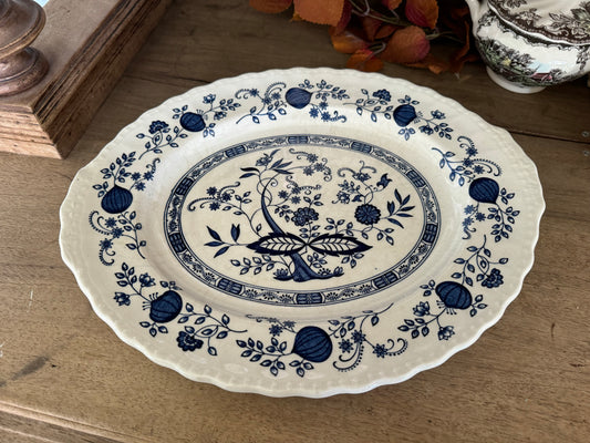 Royal Tudor Blue Onion Platter - sold individually