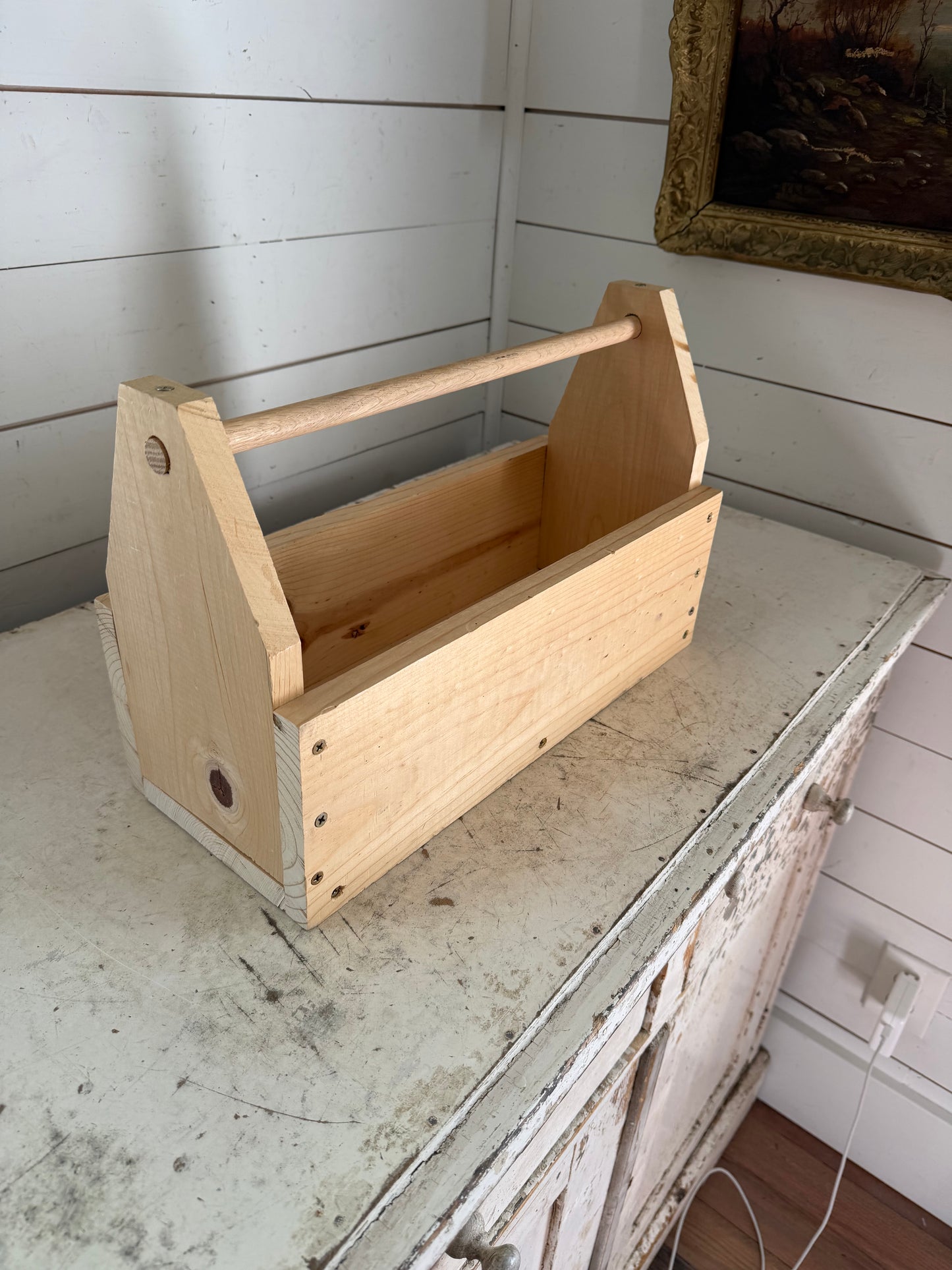 Handmade Wood Tote Will Get Makeover