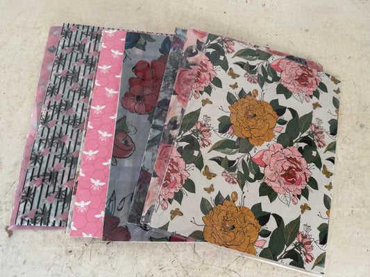 Pack of floral paper each pack sold seperately - picked at random
