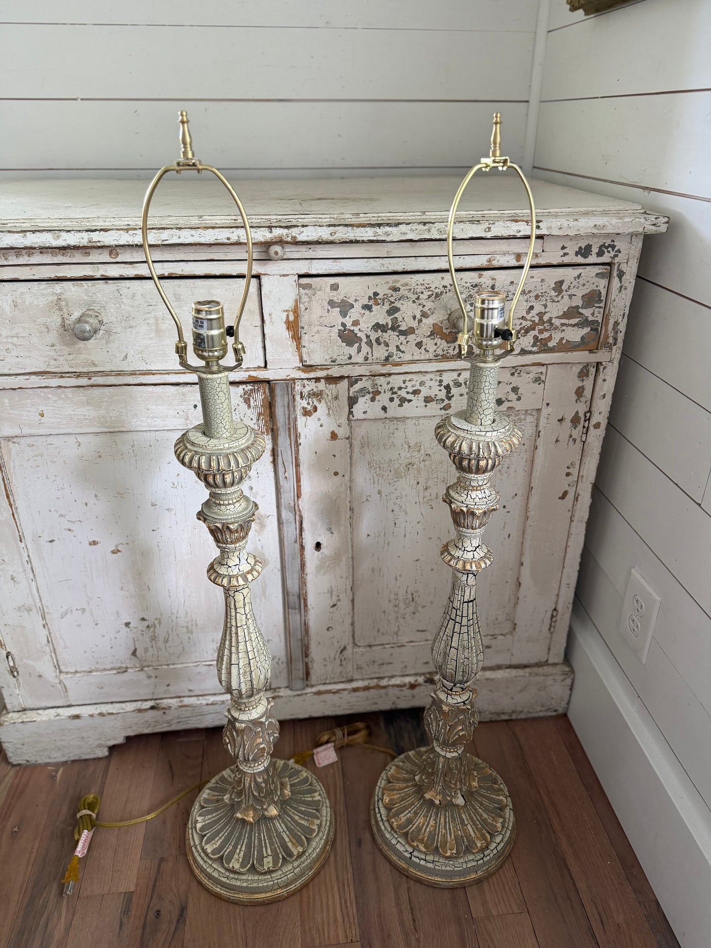 Set of tall French style candlesticks will get makeover