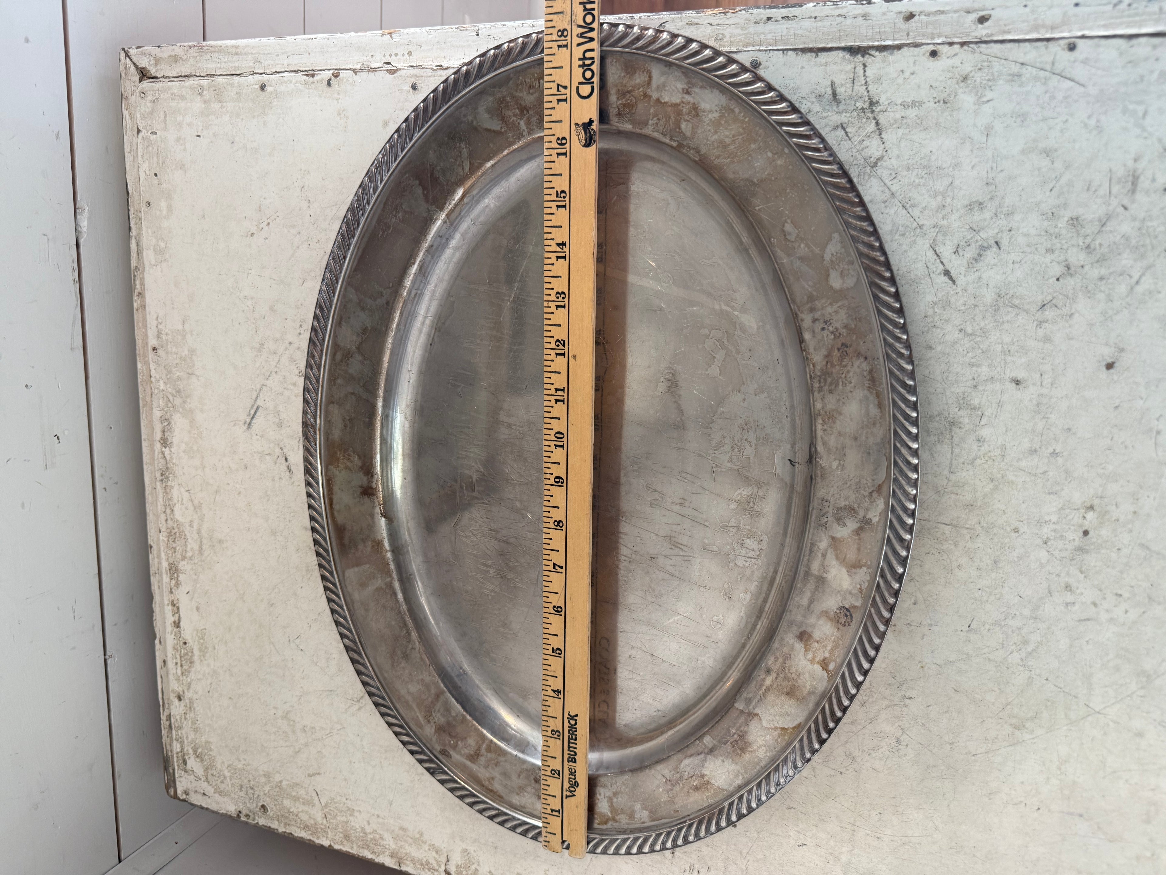Large oval international silver Co platter