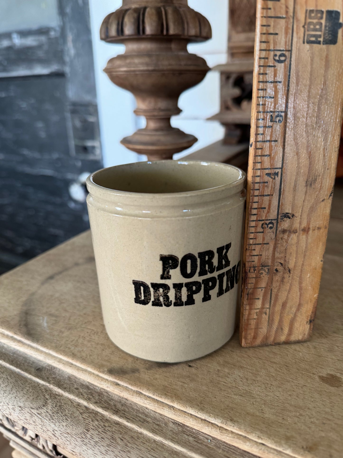 Vintage pork dripping Crock made in England