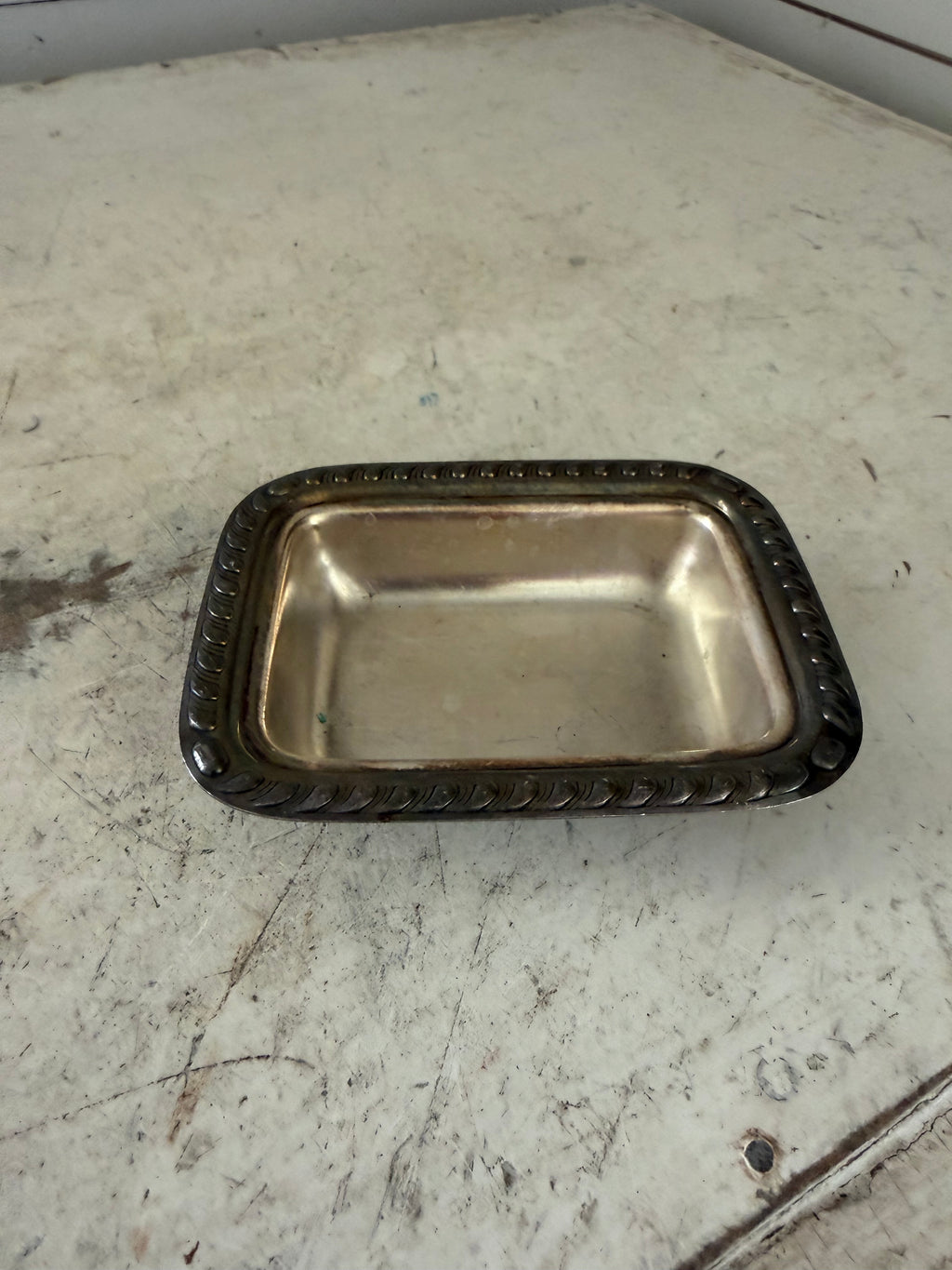 Silver plate soap dish