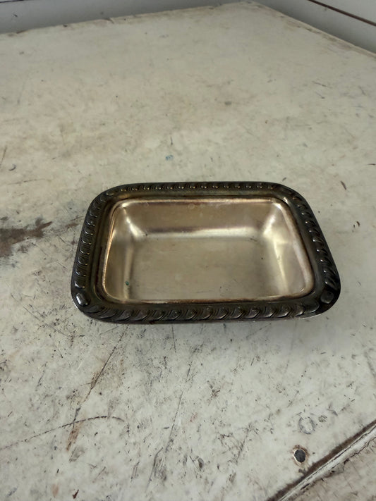 Silver plate soap dish