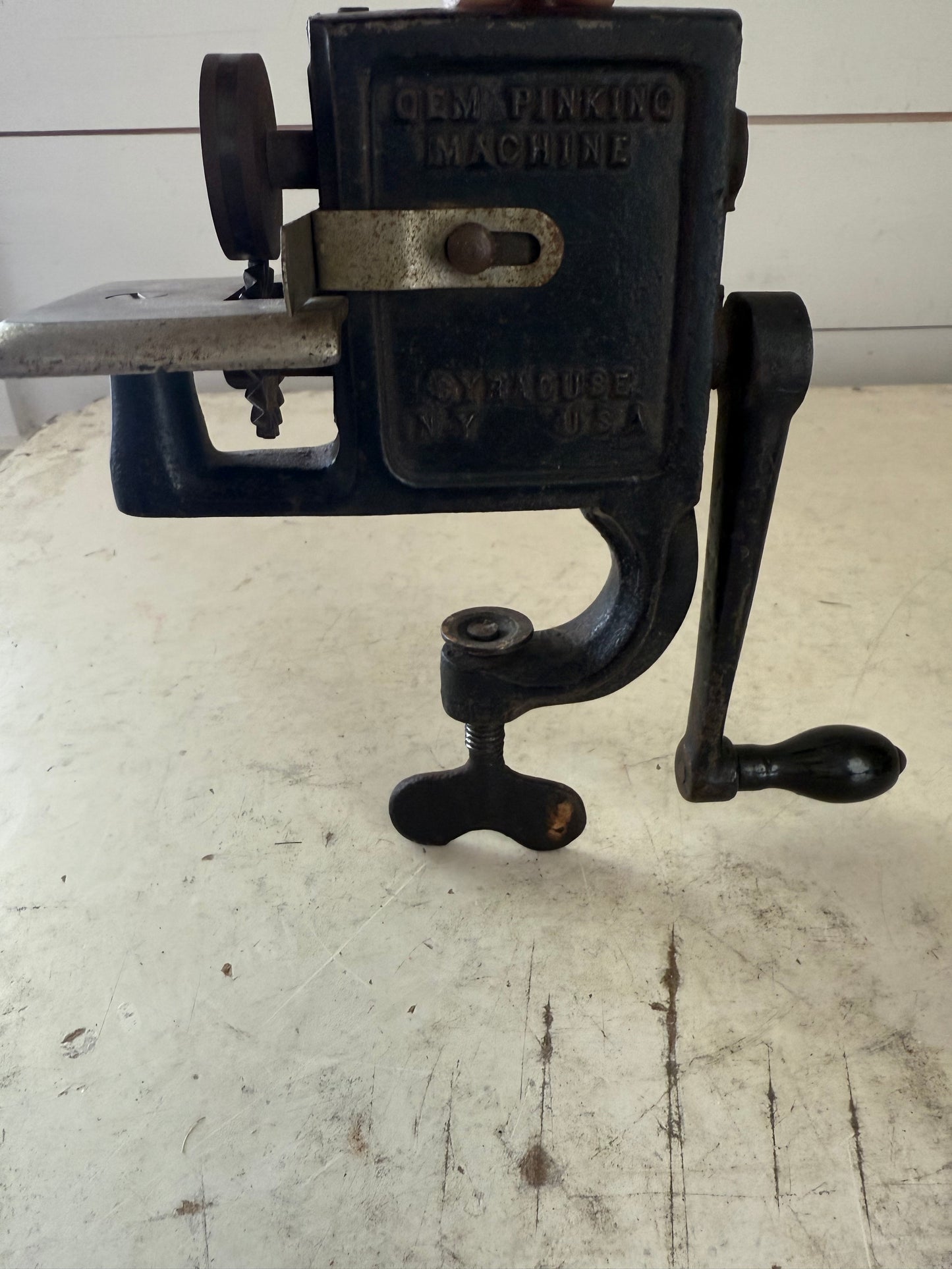 “The Gem” Antique Pinking Machine - Cast Iron