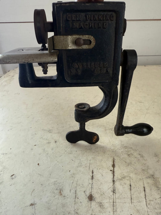 “The Gem” Antique Pinking Machine - Cast Iron
