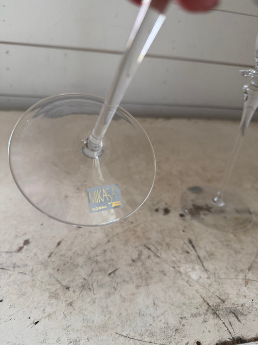 Set of Crystal Mikasa Taper Candle Holders
