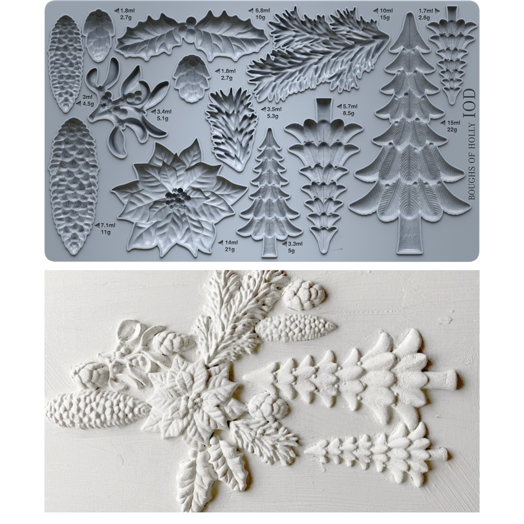 IOD Holiday Encore Gold Bundle | Gold Shimmer Ink + Returning Moulds