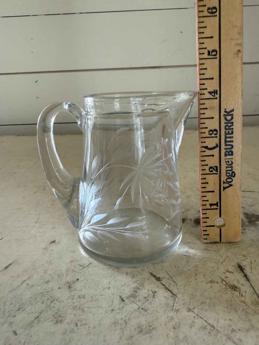 Edwardian Style Cut Glass Creamer