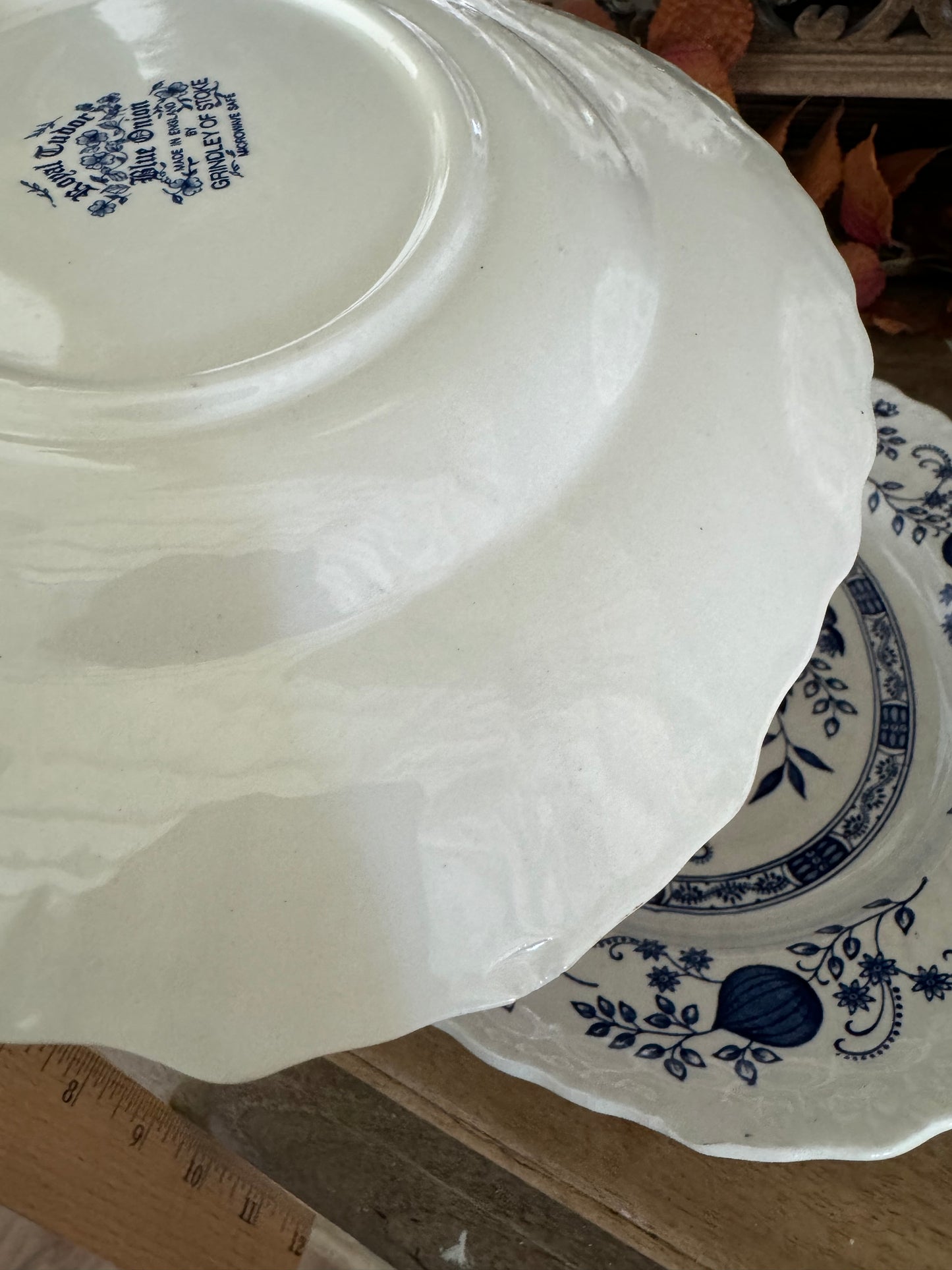 Royal Tudor Blue Onion Platter - sold individually