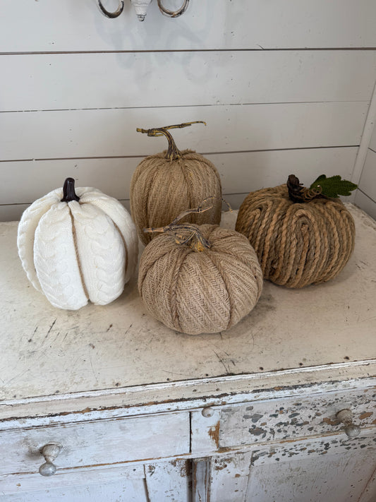 Woven Fabric pumpkins - sold individually