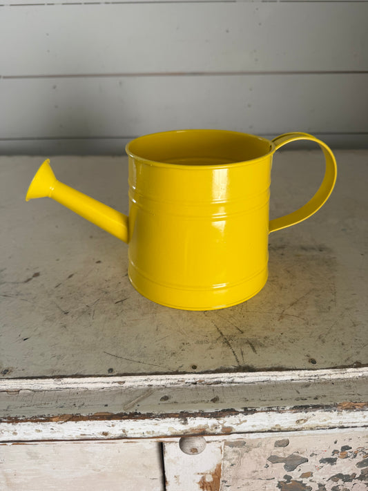 Mini Yellow Watering Can - Will Get Transfer Makeover