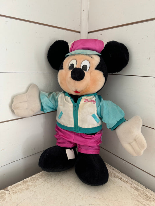 Vintage 1990 Mickey Mouse Disneyland 35th Anniversary Plush 15"T