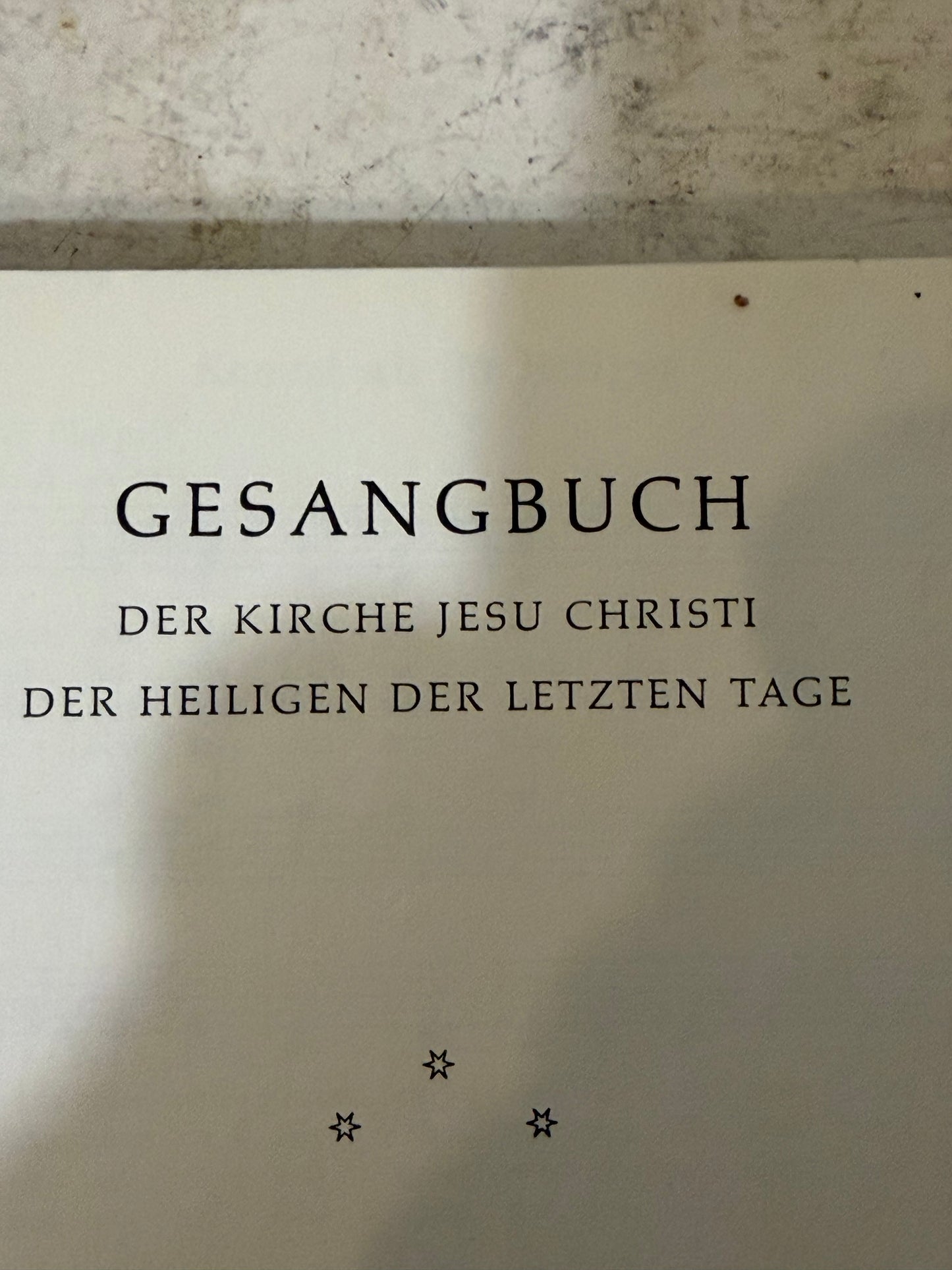 Vintage German Hymnal