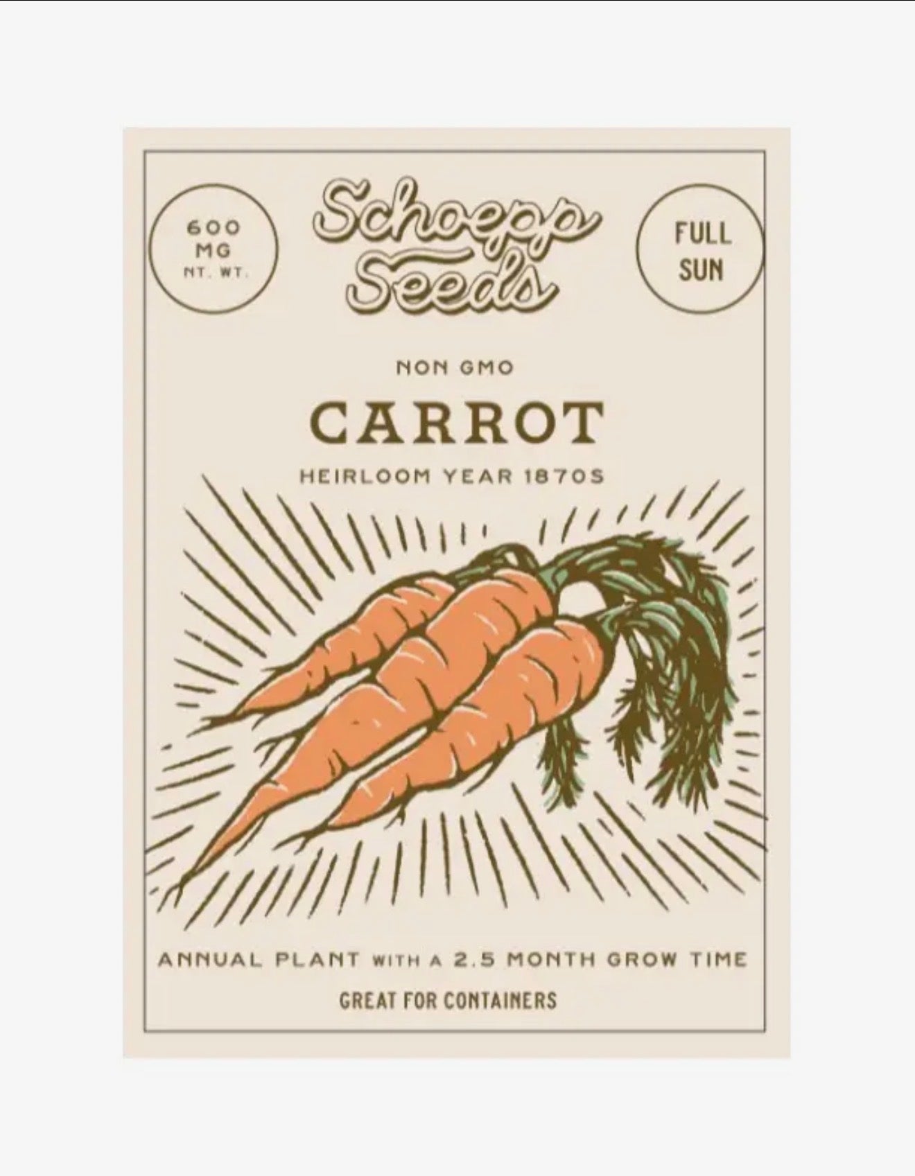 Schoepp Heirloom / Open Pollenated Seeds