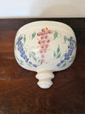 Vintage ceramic wall pocket or Planter with Grapes