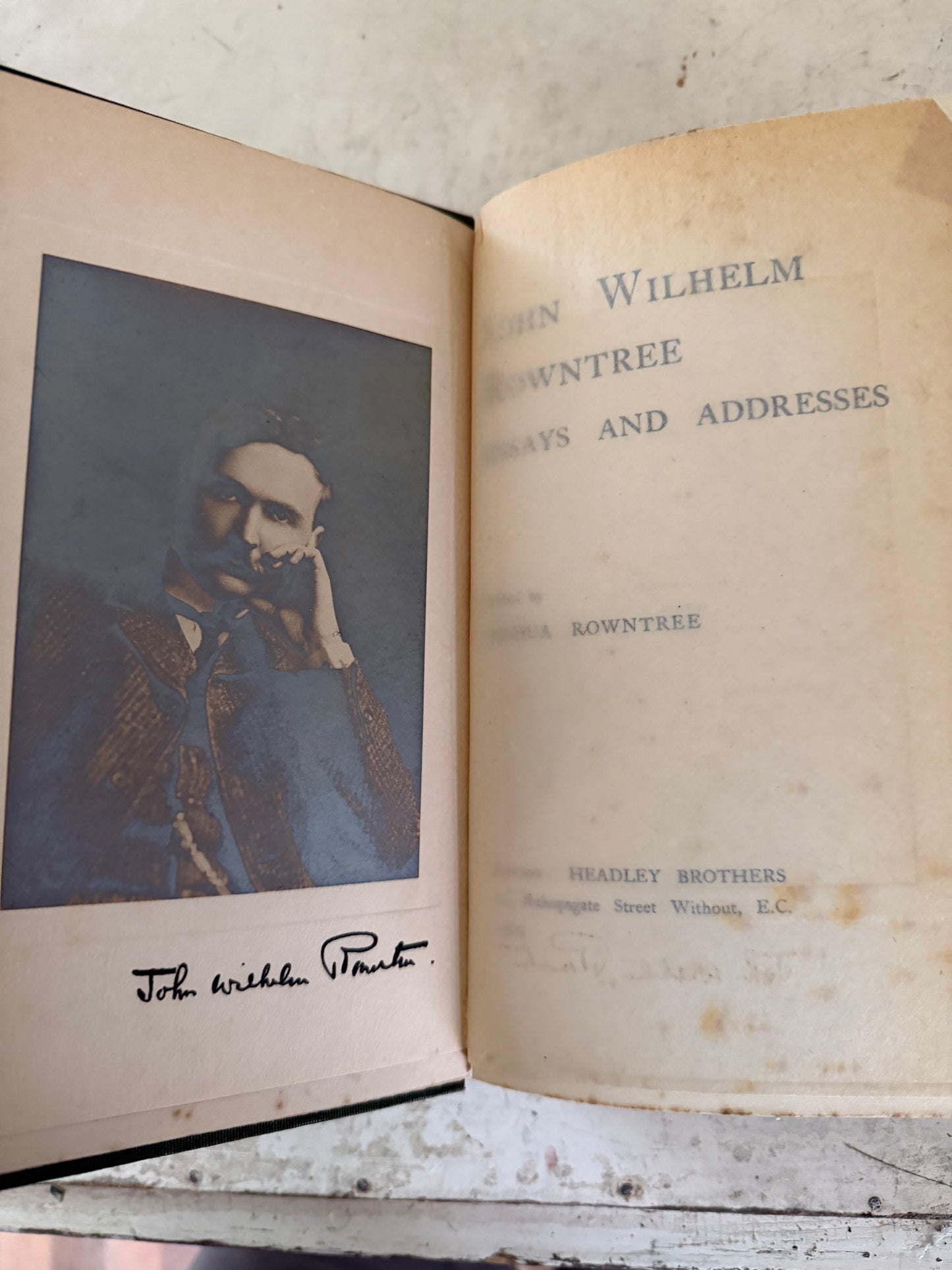 John Wilhelm Rowntree - Essays And Addresses Deckled Edge Book