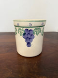 Vintage Tuscan Style Grape Crock