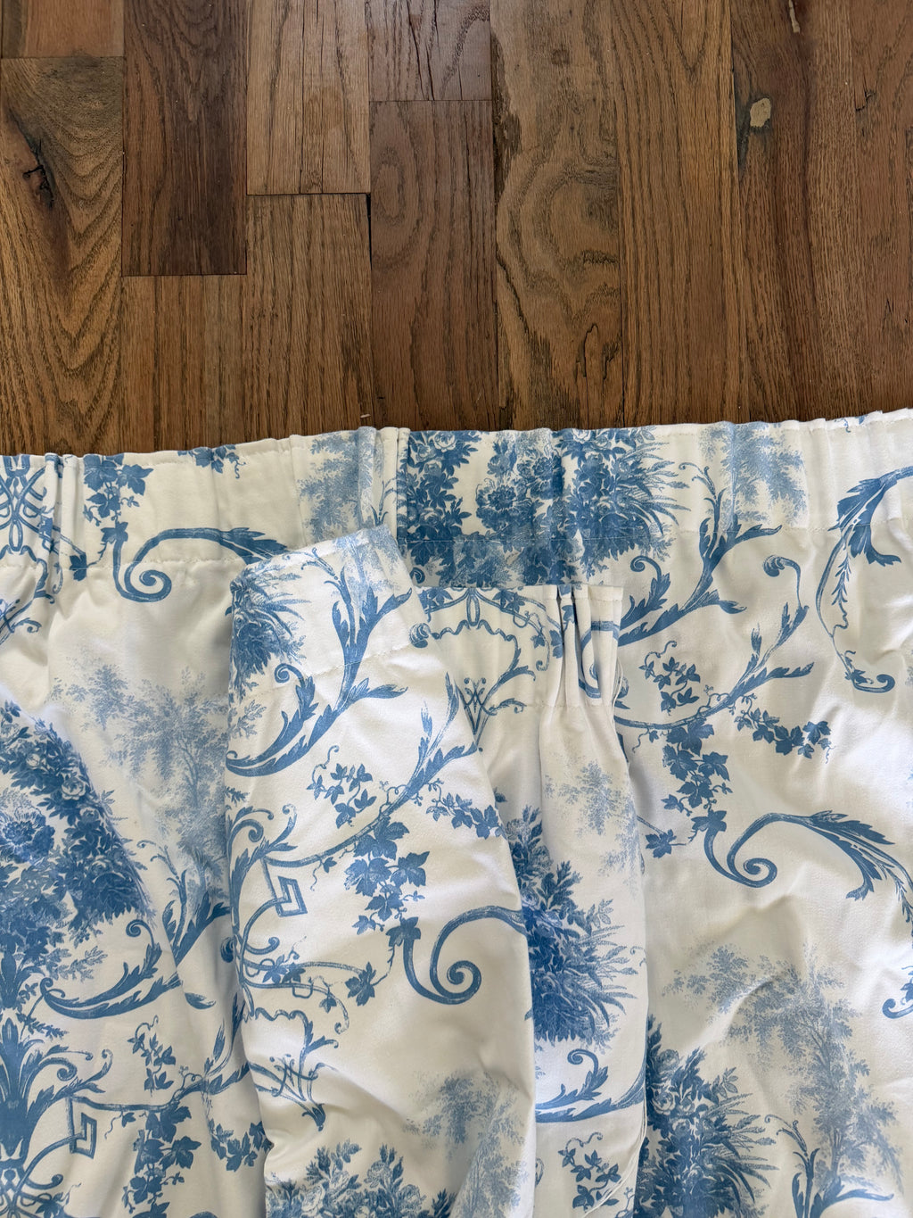 Set of Vintage Toile Lined Curtains