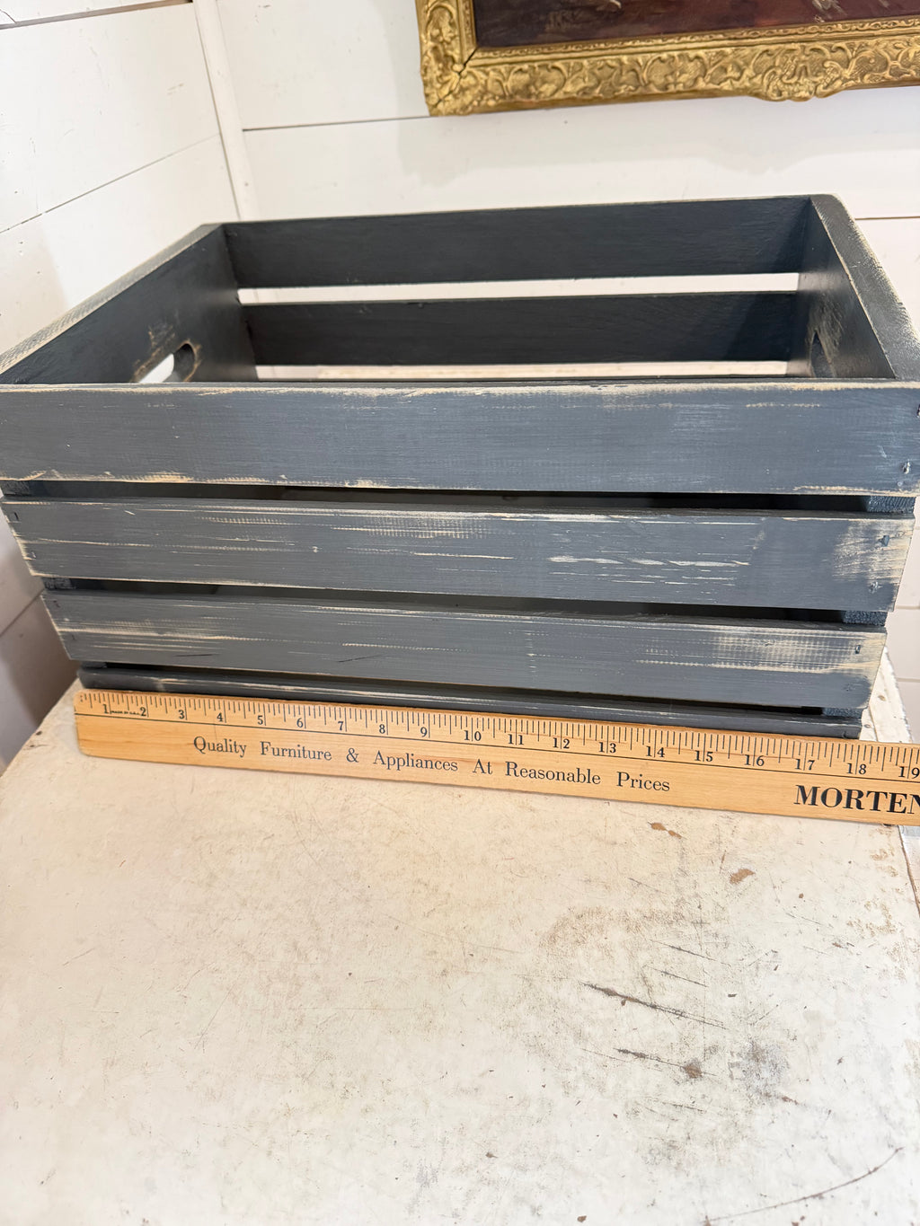 Painted and Stenciled Crate - Sold Individually, Chosen at random