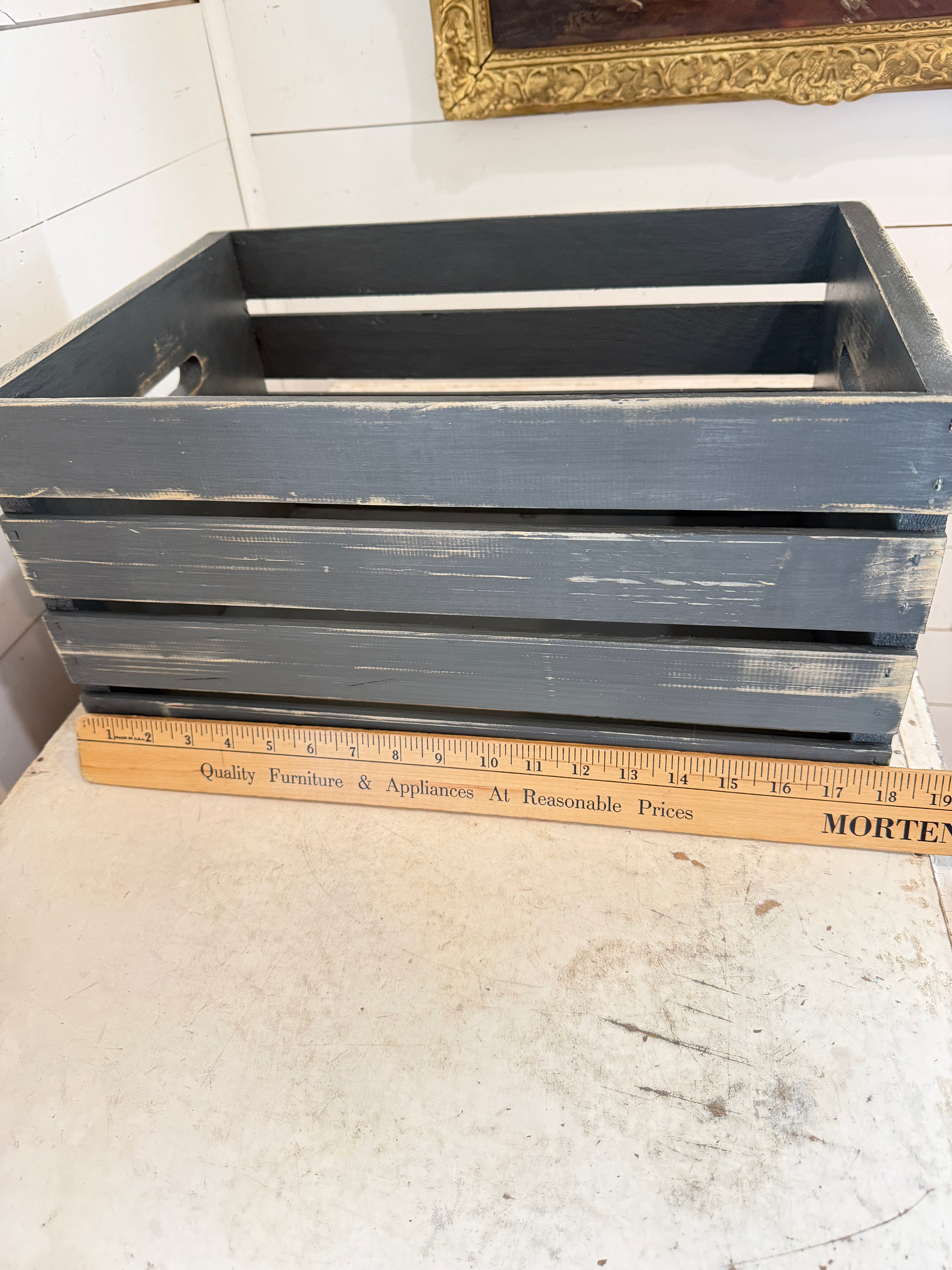 Painted and Stenciled Crate - Sold Individually, Chosen at random