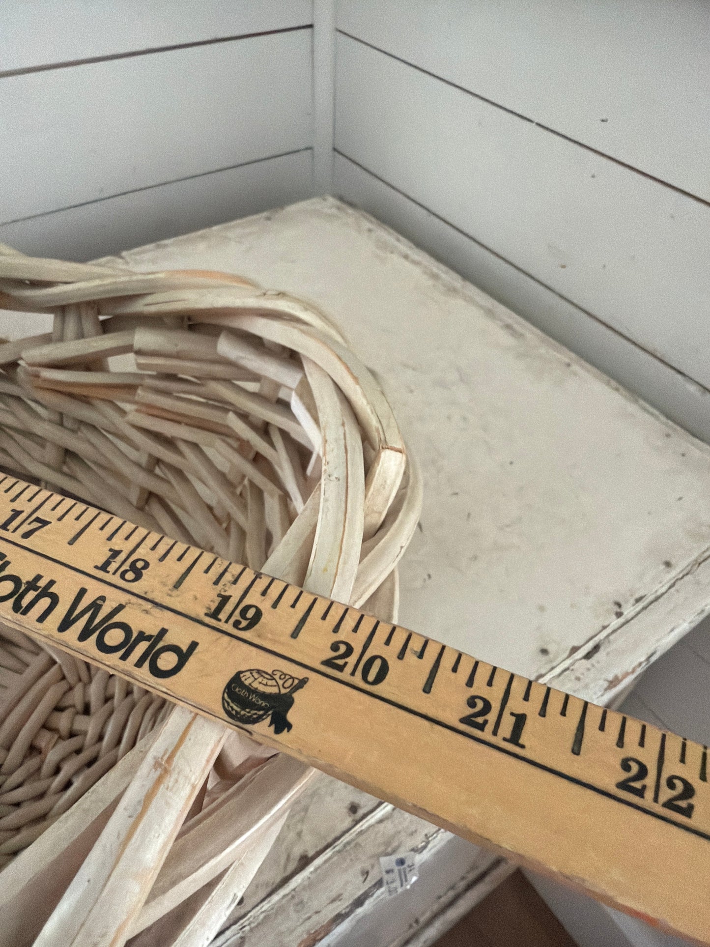 Chunky woven French Style laundry basket