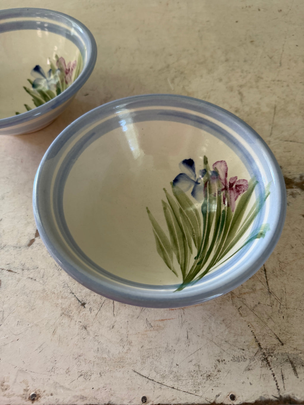 Handpainted pottery studio bowl sold individually