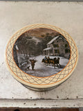 Courier and Ives butter mint decorative holiday tin