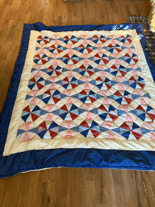 Queen size Quilted Puff Quilt - some small stains we couldn’t get out