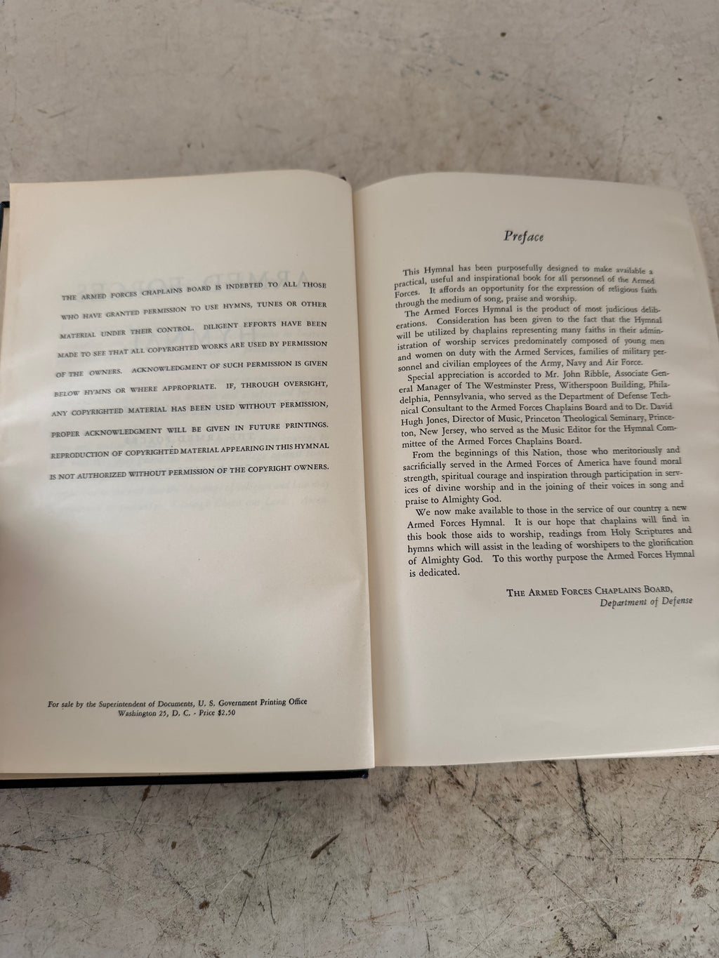 Armed Forces Hymnal - Book